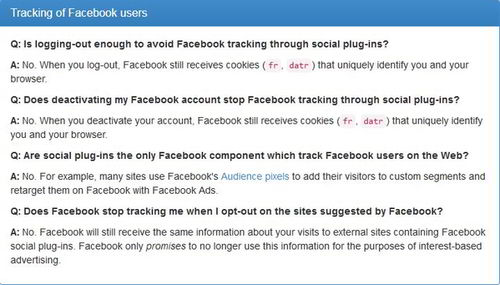 Facebook tracking