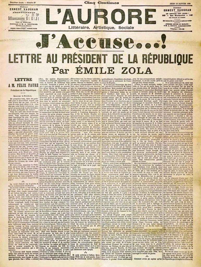 j'accuse zola dreyfus