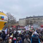 Una delle manifestazioni in Francia contro la riforma del sistema pensionistico