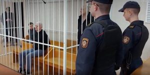 Il premio Nobel per la Pace 2022 Ales Bialiatski in carcere a Minsk, in Bielorussia.