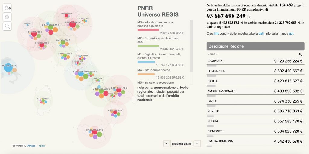 Mappa PNRR onData