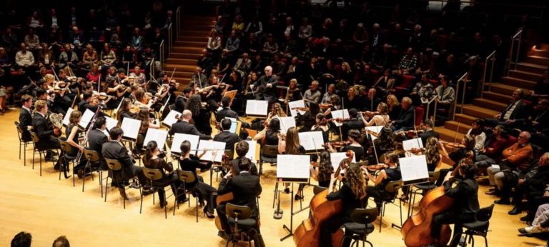 L'orchestra dell'accademia Barenboim-Said Akademie dove suonano insieme musicisti israeliani e palestinesi.