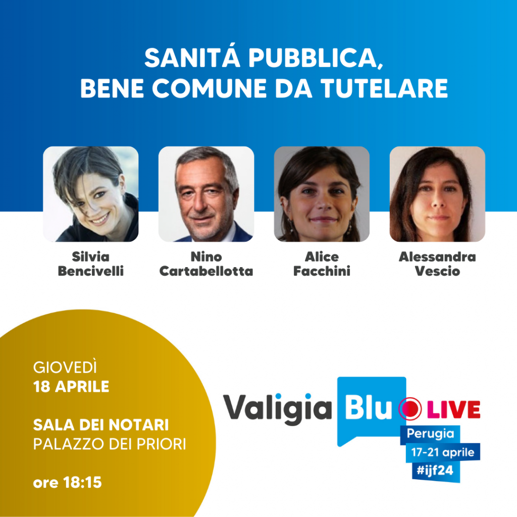 Il panel con Silvia Bencivelli, Nino Cartabellotta, Alice Facchini e Alessandra Vescio sulla salute pubblica.