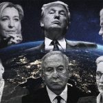 Nella foto leader dell'estrema destra nel mondo in ascesa: Le Pen, Trump, Wilders, Orban, Netanyahu e Weidel