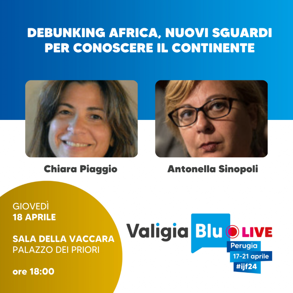 Il panel debunking africa con Chiara Piaggio e Antonella Sinopoli