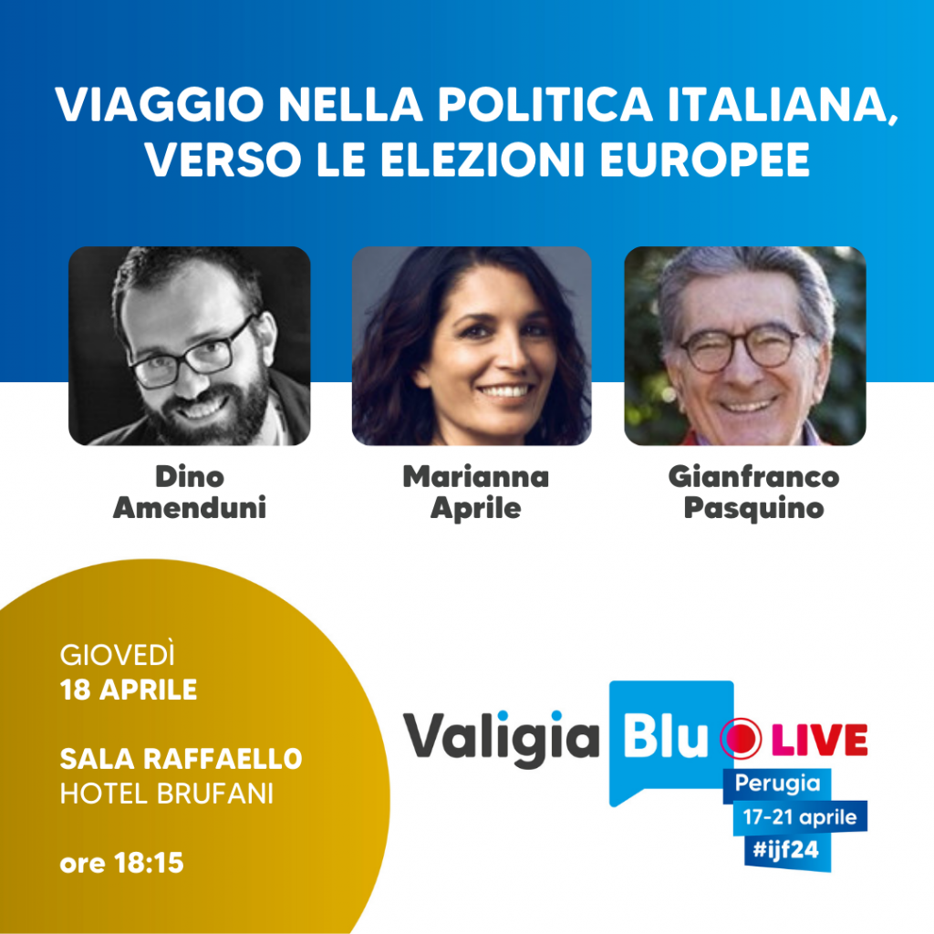Il panel a IJF24 Viaggio nella politica italiana verso le elezioni europee