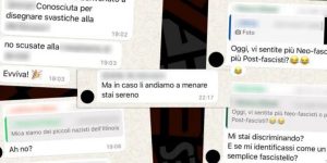 Un'immagine delle chat dei giovani militanti di Gioventù Nazionale