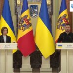 I leader di Moldova e Ucraina mentre discutono dell’adesione all’Unione Europea
