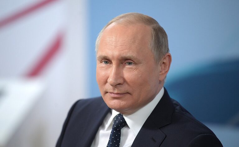 Il presidente della Russia Vladimir Putin durante i mondiali