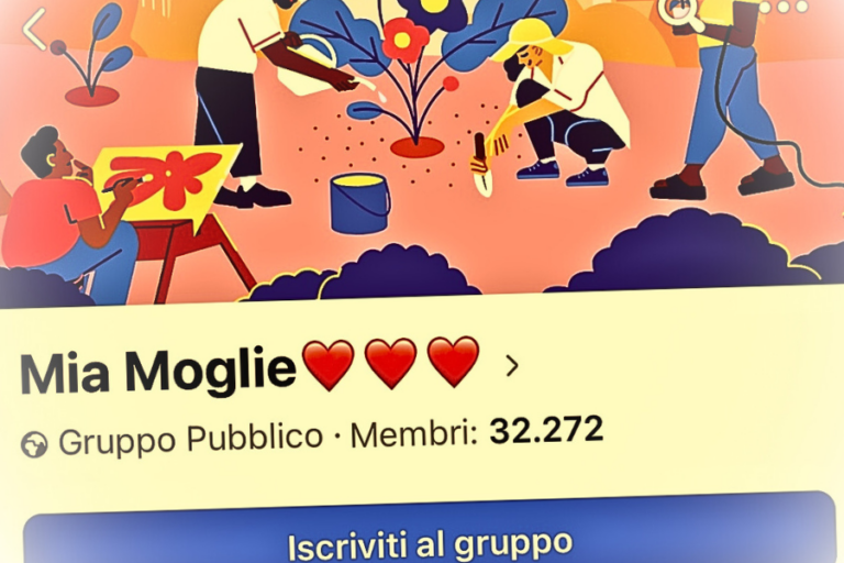 Lo screenshot del gruppo Facebook "Mia Moglie" chiuso dopo le denunce di donne di cui è stata violata la propria intimità