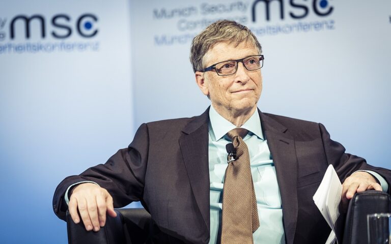 Bill Gates durante un convegno del 2017