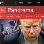L'home page di Panorama sul sito della BBC con la puntata su Trump