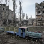 macerie di guerra a Pokrovsk