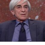 Il prof. Angelo D'Orsi durante un intervento a Di Martedì su La7