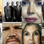 Lo screenshot dell'home page Instagram di Vanity Fair che mostra le anteprima di alcune immagini del servizio fotografico di Christopher Anderson sul cerchio magico di Donald Trump