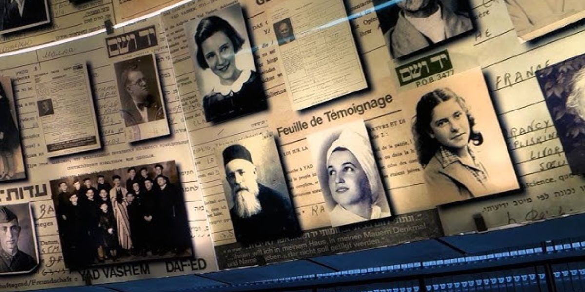 La Sala dei Nomi di Yad Vashem è un memoriale a Gerusalemme dedicato ai 6 milioni di ebrei uccisi nell'Olocausto.