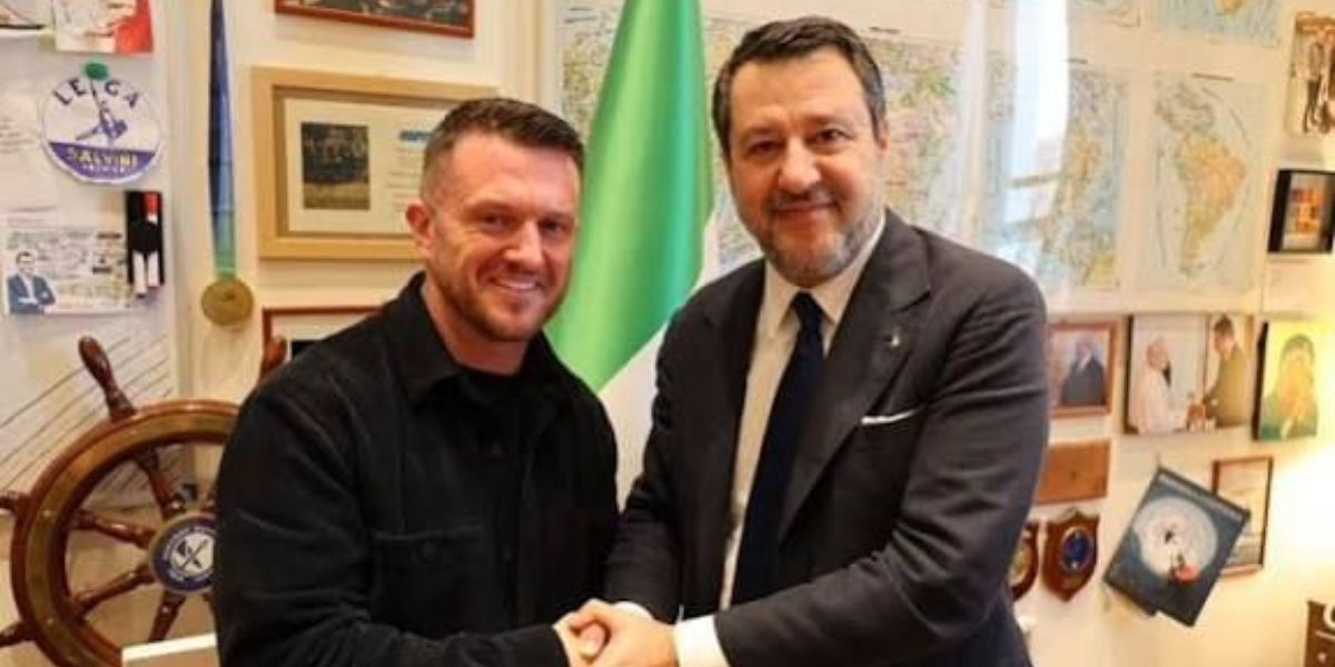Salvini e il suprematista britannico Robinson